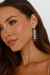 925 Silver Ice Queen Earrings Silver
