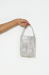 Dripping Diamonds Bag Silver