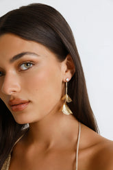 Petals In The Rain Earrings Gold