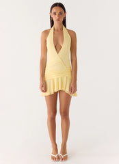 Renata Mini Dress - Lemon