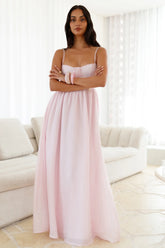 Petal And Poise Midi Dress Pink