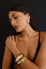 Behind The Scenes Earrings Gold