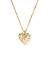 Mallory Rose Gold Locket Short Pendant Necklace Gold