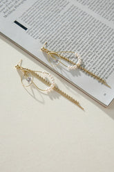 Ballroom Dance Earrings Gold