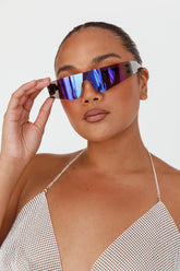 Riptide Oval Sunglasses Purple