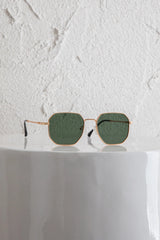 Sahara Aviator Sunglasses Dark Green