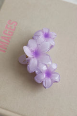 Flowers In Her Hair Claw Clip Purple