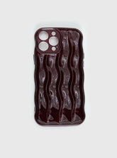 Keep Talking iPhone Case Burgundy