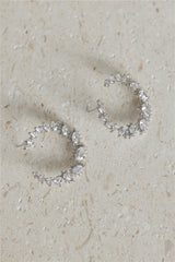 925 Silver Enchanted Hoop Earrings Silver