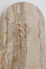 Plated Rain Blooms Earrings Gold