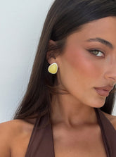 Vanita Earrings Silver / Yellow