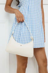 Josee Shoulder Bag White Smooth Gold