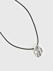 Mayve Cord Necklace Silver