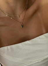 Santino Lock Necklace Pack Gold