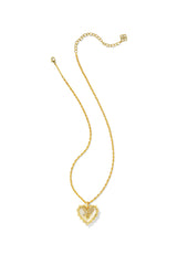 Mallory Rose Gold Locket Short Pendant Necklace Gold