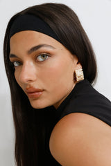 Disco Glam Earrings Gold