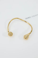Modern Girl Cuff Bracelet Gold