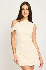 White Off Shoulder Dress Mini