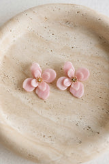Flowers Earrings Pink