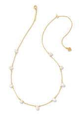 Leighton Gold Pearl Strand Necklace Freshwater Cultured Pearl