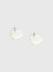 Livvy Floral Stud Earrings White