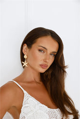 Shore Treasure Earrings Gold