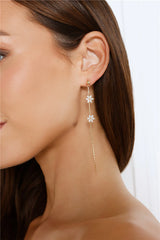 Plated Rain Blooms Earrings Gold