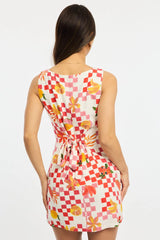 Multi Abstract Bodycon Dress Mini