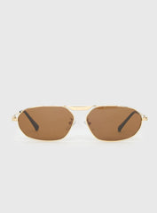 Elegance Sunglasses Gold / Brown