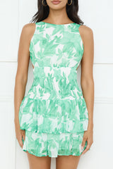 Jungle Secret Mini Dress Green