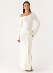 Kova Knit Maxi Dress - White