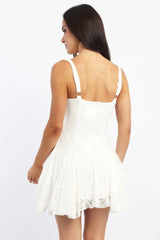 White Mini Dress Lace
