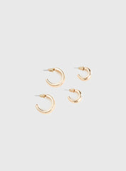Zennie Earring Pack Gold