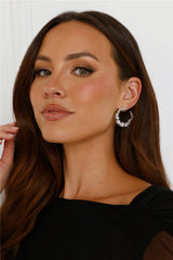 925 Silver Enchanted Hoop Earrings Silver
