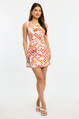 Multi Abstract Bodycon Dress Mini