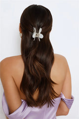 Petal Grip Claw Clip White