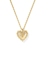 Mallory Rose Gold Locket Short Pendant Necklace Gold