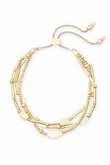 KENDRA SCOTT Chantal Beaded Bracelet Gold Metal