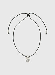 Mayve Cord Necklace Silver