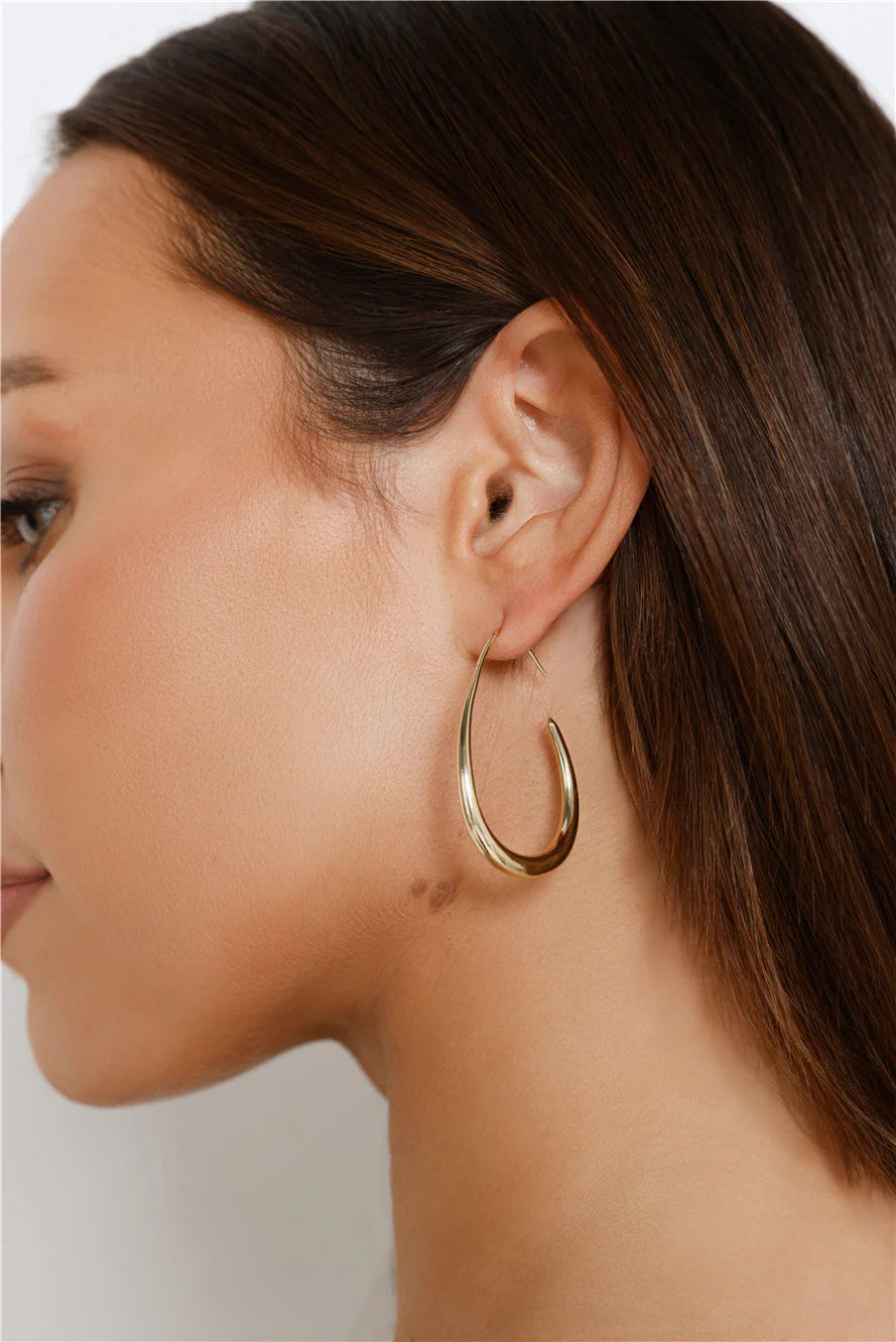 Taurus Style Earrings Gold
