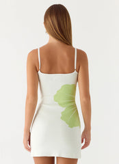 Deimia Knit Mini Dress - White