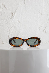 Riptide Oval Sunglasses Tort