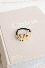 First In Best Dressed Hair Tie Gold