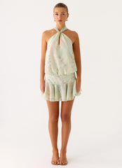 Beginning Mini Dress - Mystic Paisley