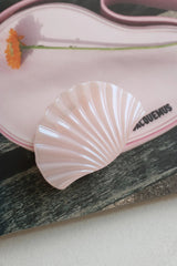 Pearl Seashell Claw Clip Pink