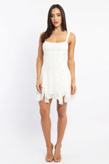 White Mini Dress Lace
