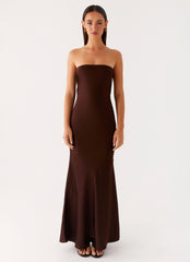 Endless Nights Maxi Dress - Chocolate