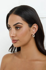 Diamond Love Earrings Gold