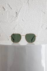 Sahara Aviator Sunglasses Dark Green
