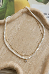 Plated More Than Pearls Necklace Gold